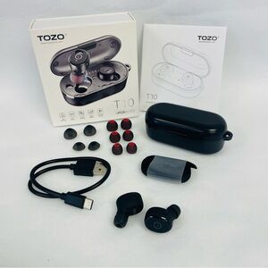 Tozo T10 Bluetooth waterproof EarPods black like new